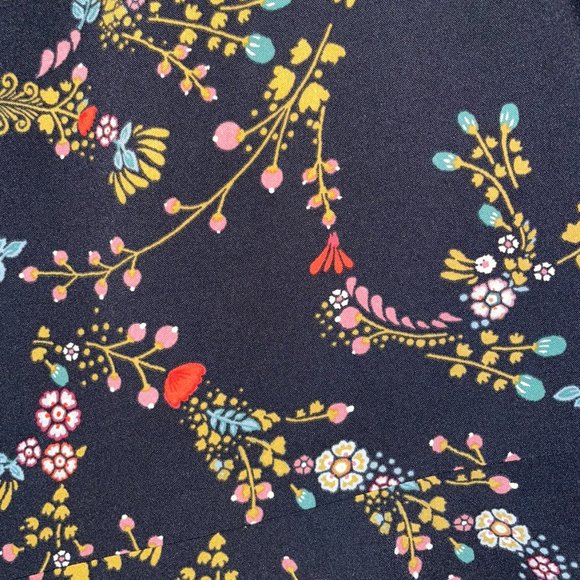 Loft PLUS Floral Black Pink Dress - Size 18 - Picture 6 of 7